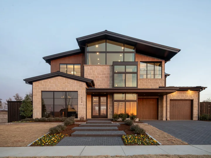 Completed home in The Preserve at Fields
