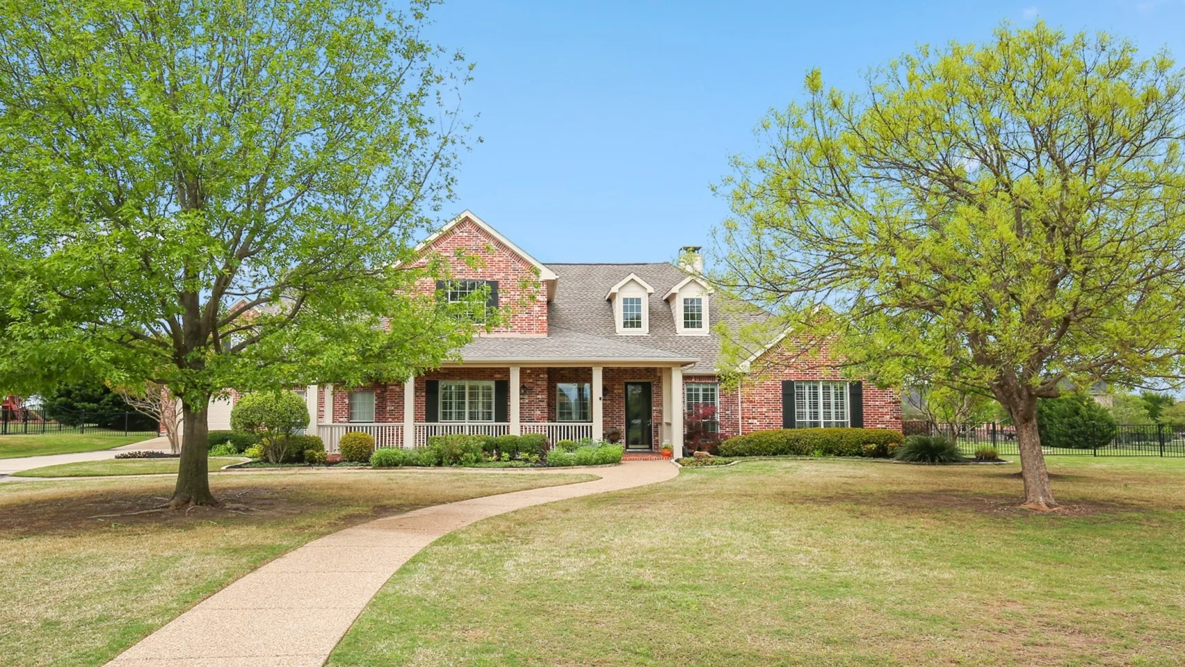 1521 Briardale Drive front exterior, an exact Saddlebrook Estates residence