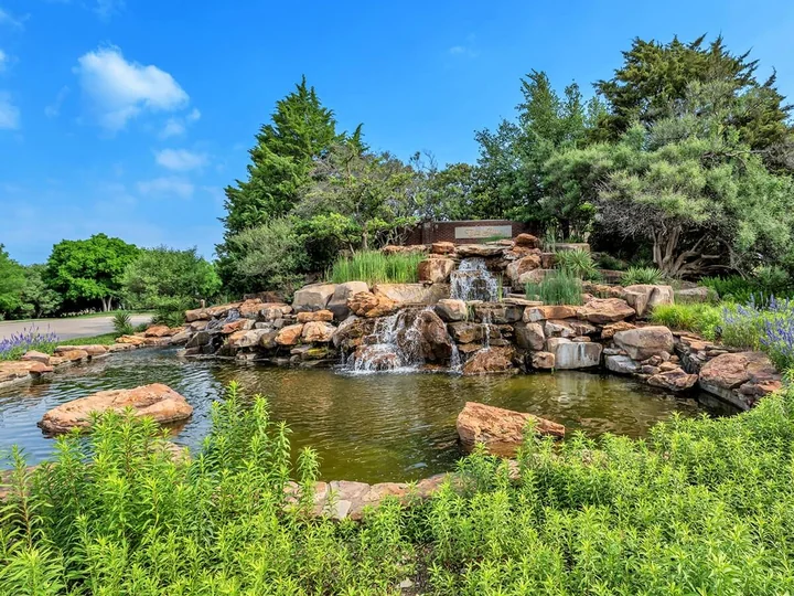 Starwood community waterfall and landscaping