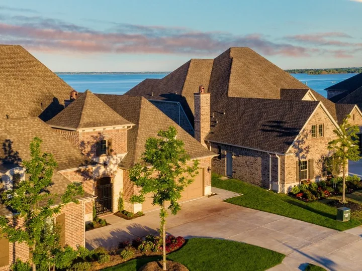 The Tribute homes and landscape backdrop