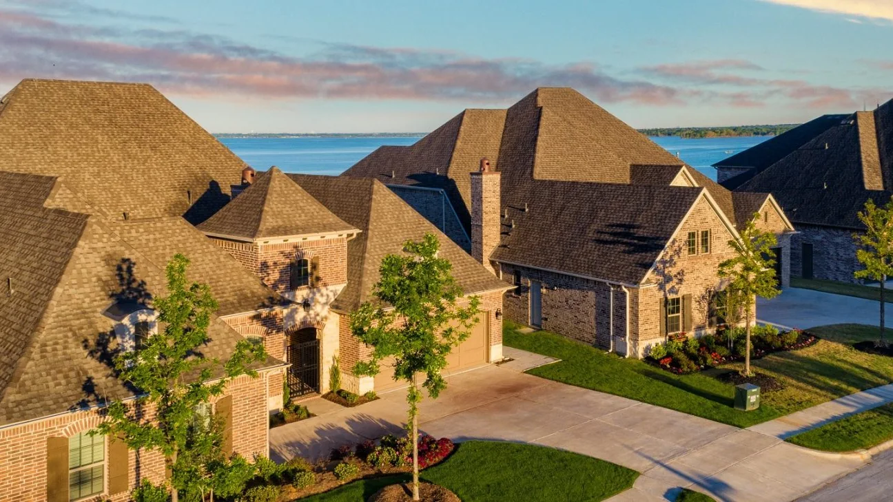 The Tribute homes and landscape backdrop