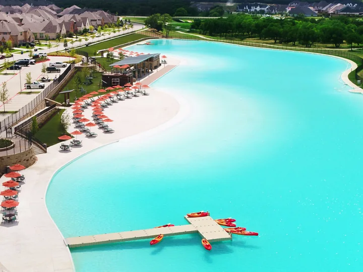 Windsong Ranch lagoon and beach