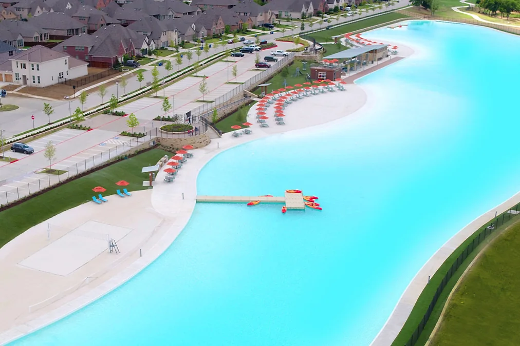 Developer 2020 Lagoon aerial including nearby Windsong Ranch residences